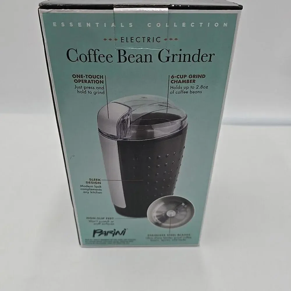 New - PARINI Electric Fresh Coffee Bean‎ Grinder - New